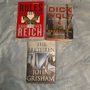3 Hardcover Suspense Novels